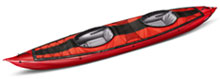 Gumotex Seawave tandem inflatable kayak with 2 seats
