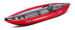 Gumotext Twist 1 inflatable kayak in red
