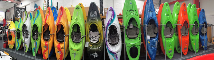 White water kayaks for sale at Manchester Canoes