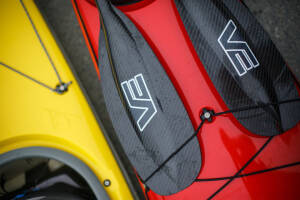 Kayaking Paddles with Adjustable, 2-part shafts