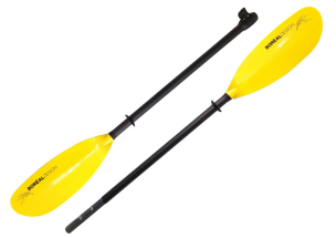 Paddles for inflatable kayaks