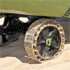 Sandtrakz wheels provide a greater surface area for carrying your kayak over sand