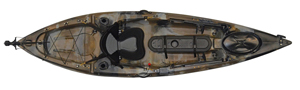Camo colour in the Enigma Kayaks Fishing Pro 10
