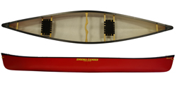 Enigma Canoes Nimrod 15 canoe in red