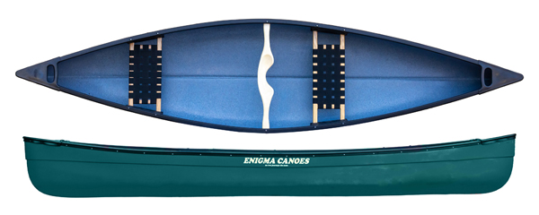 Enigma Canoes Tripper 14 canoe in green