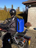 Using the feelfree dry tank as a motorcycle bag