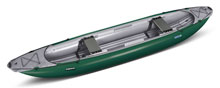 Gumotext Palava inflatable canoe in green