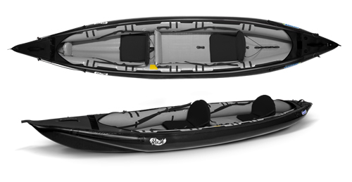 Rush 2 inflatable kayak with dropstich floor