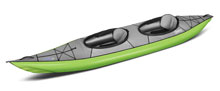 Gumotext Swing 2 inflatable kayak in Green