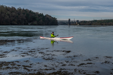 Jim from Manchester Canoes on the Menai Straits
