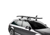 SUP loaded on to the Thule DockGrip 895