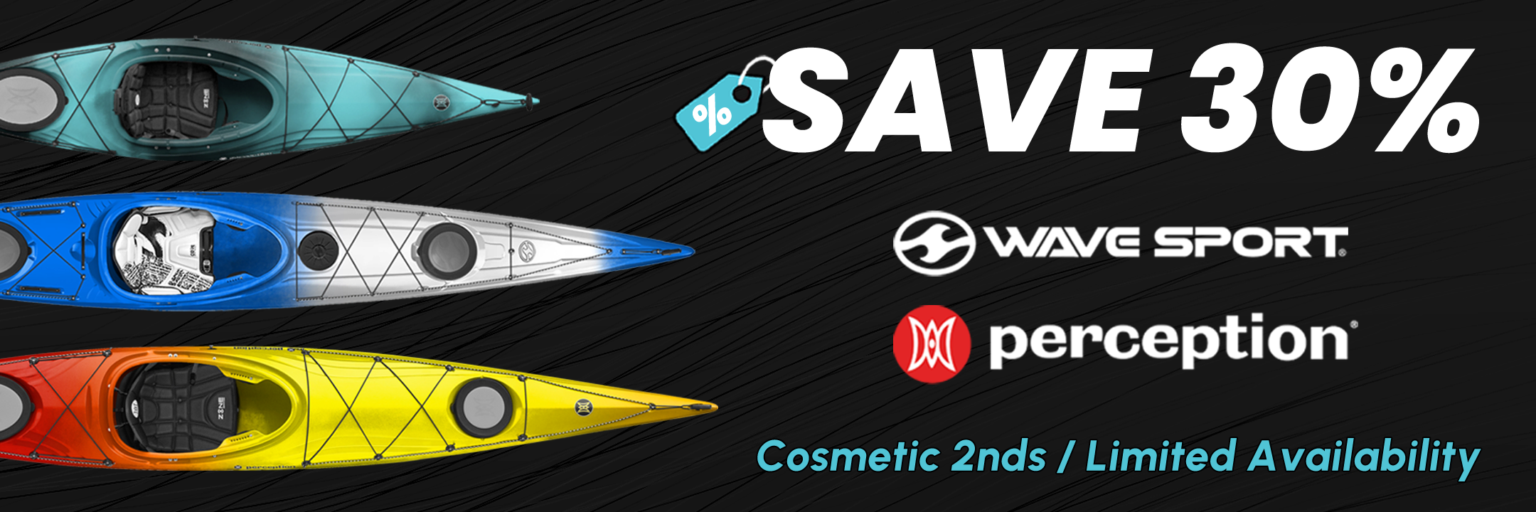 Cosmetic 2nd Wave Sport & Perception Kayak Black November Sale Offers