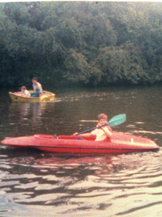 First paddle? Queens Park boating lake circa 1983.