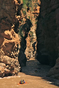 Guiding on the Ahansal River, Morocco.