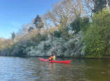 Valley Etain 17.7 rotomoulded sea kayak being paddled on calm conditions