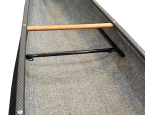 Carbon Footbar Kit installed into an Expedition Carbon Canoe from Swift, installation completed by factory