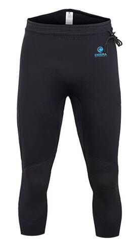 Enigma Watersport 3/4 3mm Neoprene trousers. Ideal for a range of paddle sports, comfortable and budget friendly