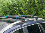 50cm Roof Rack Pads from Enigma Watersports wrapped onto Thule WingBar Evo