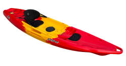Feelfree Juntos Sit on Top shown in Red Yellow Red