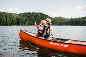 Nova Craft Prospector 16 SP3 Family Canoe In Red Colour
