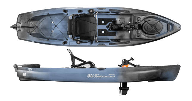 Old Town Sportsman 120 stable pedal drive fishing kayak 