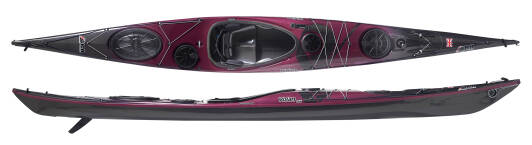 P and H Sea Kayaks Volan 156, nimble ultralight weight carbon sea kayak, available from Manchester Canoes leading UK Stockist