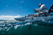 Hobie Pro Angler 14 360 a premium fishing kayak, featuring pedal drive system and adjustable seat. Available from the only Hobie dealer and supplier for Scotland, Wales and Northern England