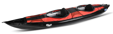 Gumotex Rush 2 with a 2 Person Cockpit Cover Kit Complete installed