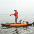 Standing Cast From Fishing Kayak