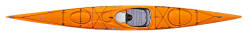 Delta Kayaks 17 shown in Sunset Orange