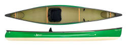 Swift Canoes Cruiser 13.8 in Emerald/ Champagne.