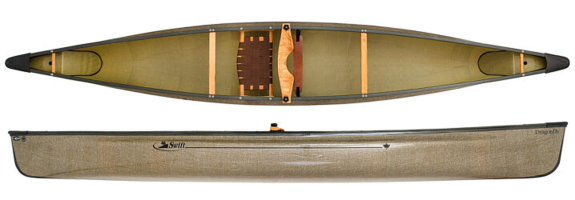 Swift Canoes Dragonfly solo canoe from a classic design