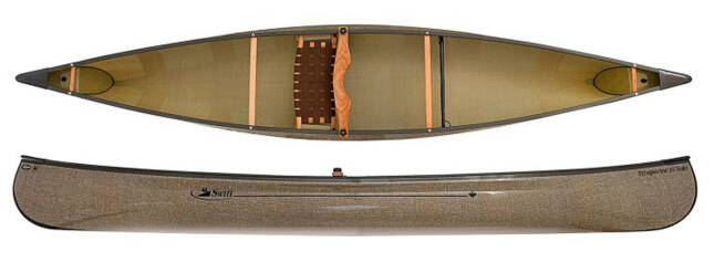 Swift Canoes Prospector 15 Solo, traditional canadian canoe in dedicated solo canoe