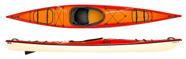 Swift Saranac 14 shown in Firestorm deck over Champagne hull