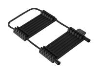 carbon frame protector to distribute pressure force of torque limited frame clamps