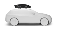 Side profile of the Thule Motion 3 M Roof Box