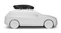 Side profile of the Thule Motion 3 L on a car