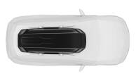 Birds Eye view of the Thule Motion 3 XXL Roof box ontop of a car