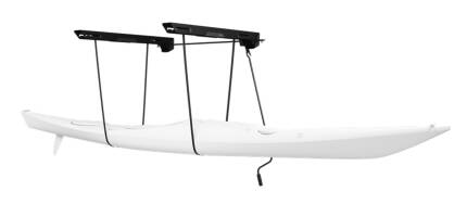Thule Mutli Lift 2 with a sea kayak in the webbed straps