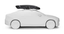 Side profile of the Thule Vector M Roof Box