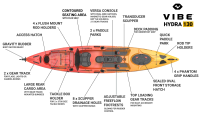 Vibe Kayaks Angler 130 Sea-Fishing Kayak UK