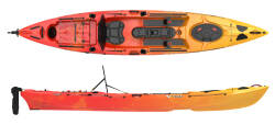 Yellow/Orange Colour Sit on Top Fishing Kayak UK