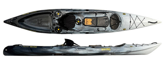 Viking ProFish Reload in Storm, premium sea fishing sit on top kayak perfect for UK coastal waters