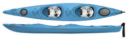 Wave Sport Horizon 160T, Tandem touring kayak.