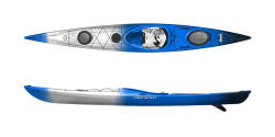 Wave Sport Hydra touring kayak in blue/blackwhite (Black Ice)