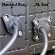 Yak Attack Grid Lock Through Hull being used onto a BlackPak Pro Fishing Crate